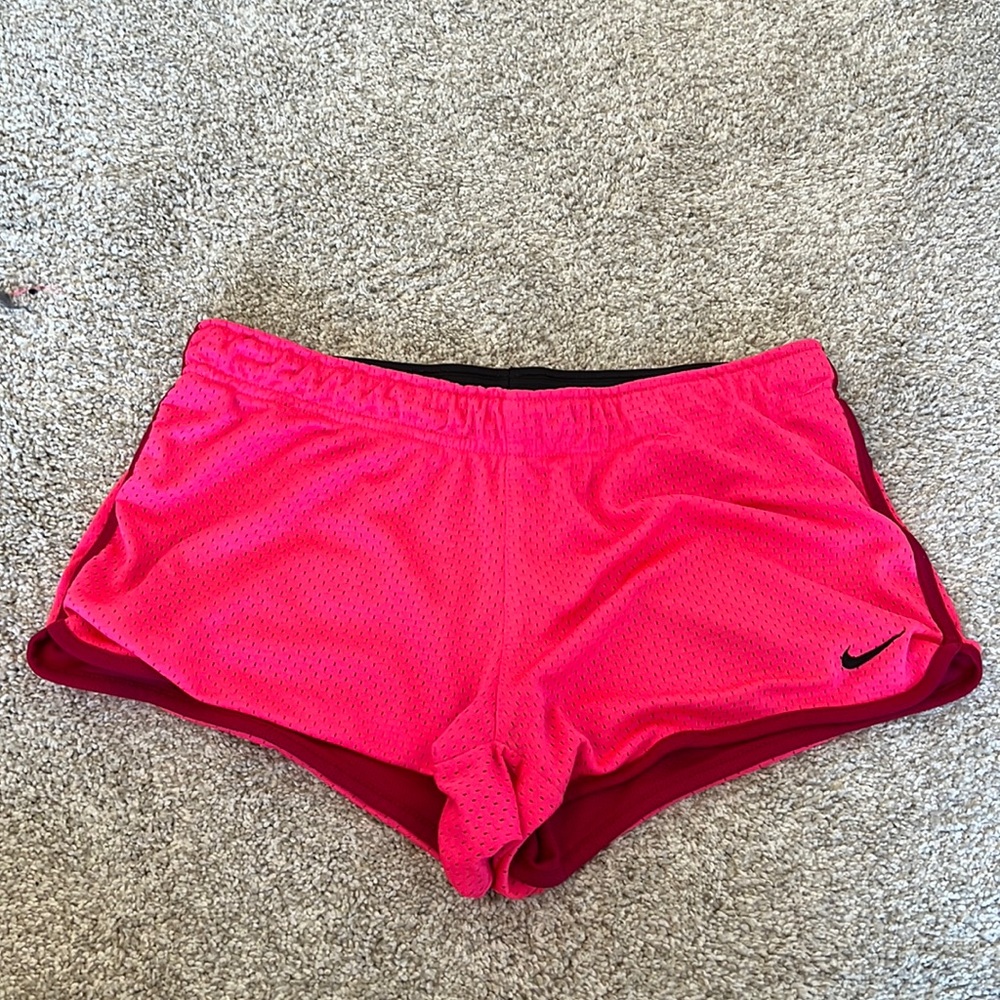 Nike pink running shorts, size small
